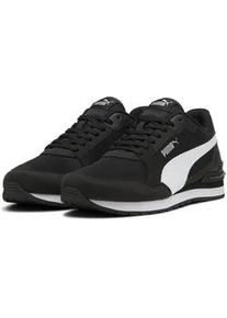 Sneaker Puma "ST Runner v4 Mesh Sneakers Erwachsene", Herren, Gr. 37,5, schwarz, wei&szlig; silber metallic, Obermaterial: Synthetik, Textil; Futter: Textil; Innensohle: Textil; Laufsohle: Gummi, Schuhe Sneaker