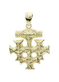 Kettenanh&auml;nger OSTSEE-SCHMUCK "- Hiddensee 30 x 30 mm - Gold 333/000 -" Gr. 42, gold (gold 333, goldfarben, gelb), Schmuckanh&auml;nger, Damen, Gelbgold 333, Kettenanh&auml;nger