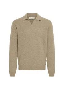 Longsleeve Casual Friday "Strickpullover CFKARL LAMBSWOOL", Herren, Gr. XXL, silber (silber mink melange), Obermaterial: 80% Wolle mw. 20% Polyamid PA., Pullover