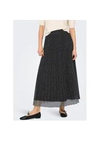Plisseerock Only "ONLSKY PLISSE AOP SKIRT JRS", Damen, Gr. XL (42), asphalt aop:jrs urban leo, Jersey, Obermaterial: 100% Polyester, bedruckt, bequem kn&ouml;chelfrei, R&ouml;cke