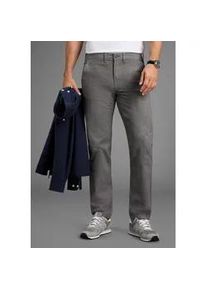 MAN'S WORLD Chinohose MAN'S WORLD, Herren, Gr. 52, N + U Gr, grau, Web, Obermaterial: 98% Baumwolle, 2% Elasthan, regular fit lang, Hosen Chinohose, leichte Struktur im Gewebe