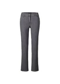 Stretch-Jeans GOLDNER "Jeans LOUISA mit Stickerei", Damen, Gr. 52, N-Gr, schwarz, Obermaterial: 83% Baumwolle CO. 16% Polyester PES. 1% Elasthan EL., Jeans