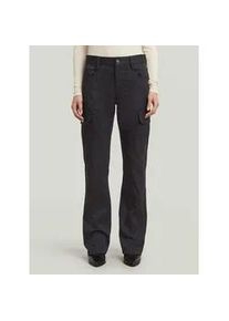 G-Star Raw Cargohose G-STAR "Festliche Bootcut-Hose", Damen, Gr. 29, dk schwarz, Obermaterial: 75% Polyester, 25% Elastomultiester, Hosen Cargohose