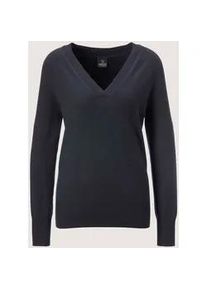 Madeleine Mode Longpullover MADELEINE "Pullover Kaschmirpullover mit V-Ausschnitt", Damen, Gr. 34, blau (marine), Obermaterial: 100% Kaschmir WS., Modern, Pullover Longpullover, Edles Maschenbild