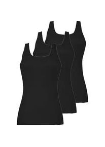Achselhemd Nina von C. "3er Pack Damen Achselhemd Daily", Damen, Gr. 46, N-Gr, schwarz, Obermaterial: 100% Baumwolle CO., Unterhemden
