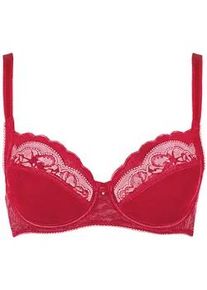 B&uuml;gel-BH LISCA "B&uuml;gel BH Evelyn", Damen, Gr. 95, Cup C, rot, Stoff, Obermaterial: 83% Polyamid PA. 17% Elasthan EL., BHs B&uuml;gel-BH