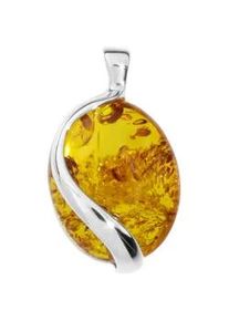 Kettenanh&auml;nger OSTSEE-SCHMUCK "- Estefanja - Silber 925/000 - Bernstein" Gr. 35, silber (silber 925, silberfarben, wei&szlig;), Schmuckanh&auml;nger, Damen, Silber 925 (Sterlingsilber), Kettenanh&auml;nger