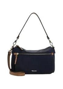 Beuteltasche Tamaris "Beutel TAS Gertraud", Damen, Gr. B/H/T: 28cm x 18cm x 10cm 0, blau (blau 500), Polyurethan, Taschen Beuteltasche