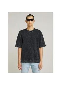 G-Star Raw Longpullover G-STAR "Acid Wash Loose Sweater", Herren, Gr. M, acid dk schwarz, Obermaterial: 100% Baumwolle, Pullover Longpullover