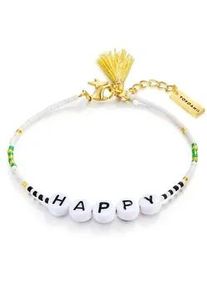 Perlenarmband YOKOAMII "Y13", wei&szlig;, Armb&auml;nder, Damen, Edelstahl, Perlenarmband, Armband