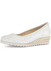 Keilpumps Gabor "Keilpumps", Damen, Gr. 42, creme, Schuhe