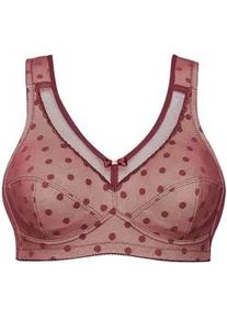 B&uuml;gelloser BH SuSa "BH ohne B&uuml;gel Prints", Damen, Gr. 110, Cup B, rot (ruby rot), Obermaterial: 57% Baumwolle CO. 38% Polyamid PA. 5% Elasthan EL., BHs