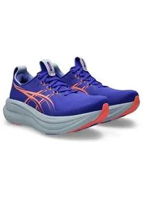 Laufschuh asics "GEL-NIMBUS 28", Damen, Gr. 40, cobalt burst, sun coral, Synthetik, Schuhe Laufschuh
