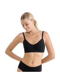 Soft-BH Sloggi "ZERO Feel Pure Soft bra", Damen, Gr. L, N-Gr, schwarz, Single Jersey, Obermaterial: 54% Modal, 24% Polyamid, 22% Elasthan, BHs Soft-BH, nat&uuml;rlich und unsichtbar