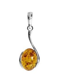 Kettenanh&auml;nger OSTSEE-SCHMUCK "- Lennja - Silber 925/000 - Bernstein" Gr. 34, silber (silber 925, silberfarben, wei&szlig;), Schmuckanh&auml;nger, Damen, Silber 925 (Sterlingsilber), Kettenanh&auml;nger