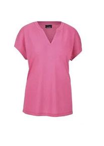 Kurzarmshirt GOLDNER "Kurzgr&ouml;&szlig;e Luftiges Basicshirt mit V-Ausschnitt", Damen, Gr. 22, rosa (pink), Obermaterial: 80% Polyester PES. 20% Viskose CV., Basic, normal, Gerade, Shirts, Sonstige