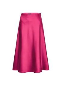 Schlupfrock GOLDNER "Kurzgr&ouml;&szlig;e Eleganter Midirock mit Schlupfbund", Damen, Gr. 25, rot (bordeaux), Obermaterial: 100% Polyester PES., ausgestellt, R&ouml;cke, angenehm zu tragendeer Schlupfbnund