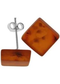 Paar Ohrstecker OSTSEE-SCHMUCK "- Lucie - Silber 925/000 - Bernstein" Gr. 8, silber (silber 925, silberfarben, wei&szlig;), Ohrringe, Damen, Silber 925 (Sterlingsilber)