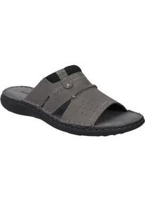 Sandale Josef Seibel "Vincent 07, asphalt-kombi", Herren, Gr. 45, grau (asphalt, kombi), Obermaterial: 80% Rindsleder Leather cow. 20% Textilmaterial TEXMAT., Schuhe Sandale