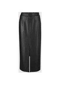 Madeleine Mode Midirock MADELEINE "Lederrock Eleganter Rock aus Leder-Imitat", Damen, Gr. 36, schwarz, Obermaterial: 95% Polyester PES. 5% Elasthan EL., R&ouml;cke