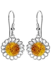 Paar Ohrh&auml;nger OSTSEE-SCHMUCK "- Naomi - Silber 925/000 - Bernstein" Gr. 36, silber (silber 925, silberfarben, wei&szlig;), Ohrringe, Damen, Silber 925 (Sterlingsilber)