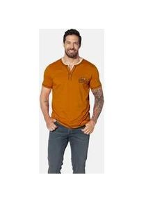 T-Shirt Jan Vanderstorm "T-Shirt HAFTOR", Damen, Gr. XXL, orange, Obermaterial: 100% Baumwolle CO., comfort fit normal, Serafino, Shirts T-Shirt