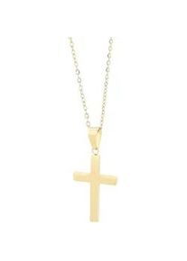 Adelia&acute;s Kette ohne Anh&auml;nger ADELIA ́S "Unisex Halskette mit Anh&auml;nger &ndash; Kreuz aus Edelstahl", gold, Halsketten, Damen, 45cm, Edelstahl, Ein Geschenk, das Freude macht