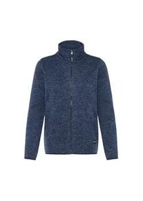 Fleecejacke oxmo "Fleecejacke OXELFE", Damen, Gr. XS, blau (marineblaus), Obermaterial: 100% Polyester PES., Jacken Fleecejacke