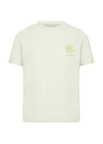 T-Shirt Merchcode "Merchcode Ladies Iced Matcha Latte Tee", Damen, Gr. L, lightmint, 100% Baumwolle, bedruckt, oversize, Rundhals, Shirts T-Shirt