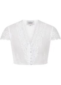 N&uuml;bler Dirndlbluse N&Uuml;BLER "Dirndlbluse kurzarm Tabea", Damen, Gr. 34, wei&szlig;, Obermaterial: 97% Polyester PES. 3% Elasthan EL., Blusen Dirndlbluse