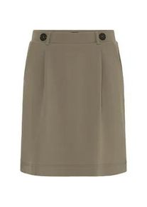 Minirock oxmo "Minirock BMMTAYRA SKIRT", Damen, Gr. XL, braun (bungee cord), Obermaterial: 95% Polyester PES. 5% Elasthan EL., R&ouml;cke Minirock