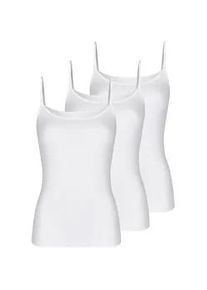 Achseltop Nina von C. "Damen Tr&auml;gerhemd GOTS Fine Cotton", Damen, Gr. 38, N-Gr, wei&szlig;, Obermaterial: 100% Baumwolle CO(Bio)., Unterhemden