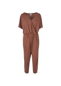 Jumpsuit Urban Classics "Urban Classics Damen Ladies Modal Jumpsuit", Damen, Gr. XS, US-Gr&ouml;&szlig;en, terracotta, 77% Modal, 23% Polyester, unifarben, Overalls Jumpsuit