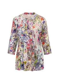 Print-Shirt GOLDNER "Figurschmeichelndes Drucktunika-Shirt", Damen, Gr. 46, bunt (bunt, gemustert), Obermaterial: 94% Viskose CV. 6% Elasthan EL., normal, Sonstiges, Shirts, Ohne