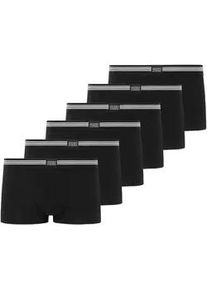Boxershorts Jockey "Boxershort Cotton Stretch Short Trunk 6P 6er Pack", Herren, Gr. S, schwarz, Obermaterial: 95% Baumwolle CO. 5% Elasthan EL., Unterhosen