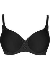 T-Shirt-BH Viania "Spacer B&uuml;gel BH Carola", Damen, Gr. 75, Cup G, schwarz, Stoff, Obermaterial: 62% Polyamid PA. 27% Polyester PES. 11% Elasthan EL., BHs T-Shirt-BH