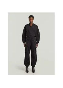 G-Star Raw Jumpsuit G-STAR "Bomber Jumpsuit", Damen, Gr. M, Normalgr&ouml;&szlig;en, dk schwarz, Obermaterial: 65% Baumwolle, 31% Polyimid, 4% Elasthan, Overalls Jumpsuit