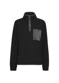 Sweater oxmo "Troyer OXPiala", Damen, Gr. XXL, schwarz, Obermaterial: 100% Polyester PES., Pullover Sweater