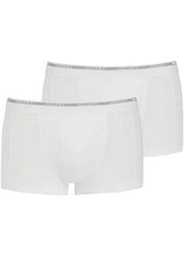 Boxershorts Jockey "Boxershort Modern Classic Short Trunk 2P 2er Pack", Herren, Gr. M, wei&szlig;, Obermaterial: 100% Baumwolle CO., Unterhosen