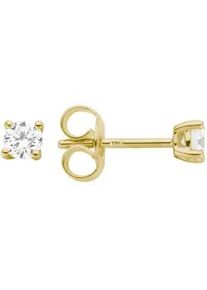 Paar Ohrstecker Firetti "Schmuck Geschenk Gold 333 Ohrschmuck Ohrringe Solit&auml;r Lab Grown", gelbgoldfarben, Ohrringe, Damen, 3,5mm, 0,3 VS = sehr kleine Einschl&uuml;sse, Diamanten Gelbgold 333, Diamanten, Gelbgold 333, mit Brillanten
