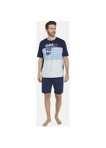 Shorty Babista "Doppelpack Schlafanzug VENELLA", Herren, Gr. XXL, bunt (braun blau), Homewear-Sets Shorty, mit modischem Aufdruck