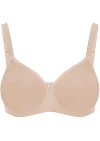 T-Shirt-BH SuSa "Spacer BH mit B&uuml;gel Catania", Damen, Gr. 100, Cup C, beige (pure beige), Stoff, Obermaterial: 50% Polyamid PA. 30% Polyester PES. 20% Elasthan EL., BHs T-Shirt-BH