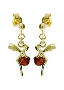 Paar Ohrh&auml;nger OSTSEE-SCHMUCK "- Elfe - Gold 333/000 - Bernstein" Gr. 28, gold (gold 333, goldfarben, gelb), Ohrringe, Damen, Gelbgold 333