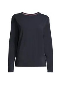 Langarmshirt SALZHAUT "Longsleeve SCHATEKE", Damen, Gr. XS, blau (navy), Obermaterial: 94% Baumwolle CO. 6% Elasthan EL., Shirts Langarmshirt