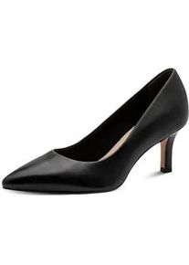 Pumps Tamaris, Damen, Gr. 37, schwarz, Glattleder, unifarben, Schuhe Pumps, Schlupfschuh, Abendschuh, Festtagsschuh in spitz zulaufender Form