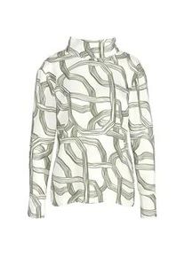 Schlupfbluse Alba Moda "Bluse Bluse", Damen, Gr. 36, wei&szlig; (ecru, oliv), Obermaterial: 100% Viskose CV., Modern, normal, Blusen Schlupfbluse