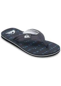 Sandale Quiksilver "Molokai Layback", Herren, Gr. 13(46), schwarz quik tough, Obermaterial:Obermaterial: 100% Baumwolltextil, Futter: 100% Polyestertextil, Laufsohle: 100% Schwammgummi;, Schuhe Sandale