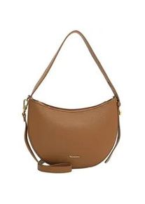 Beuteltasche Tamaris "Beutel TAS Kathi", Damen, Gr. B/H/T: 28cm x 18cm x 5cm 0, gelb (sahara 920), Polyurethan, Taschen Beuteltasche