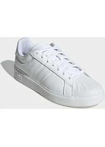 Sneaker Adidas SPORTSWEAR "STREETTALK", Herren, Gr. 42,5, cloud wei&szlig;, ftwr wei&szlig;, ftwr wei&szlig;, Synthetik, Schuhe Sneaker, inspiriert vom Design des Adidas Superstar