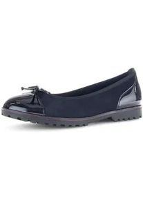 Ballerina Gabor "Sportliche Ballerina", Damen, Gr. 36, blau, Schuhe Ballerina